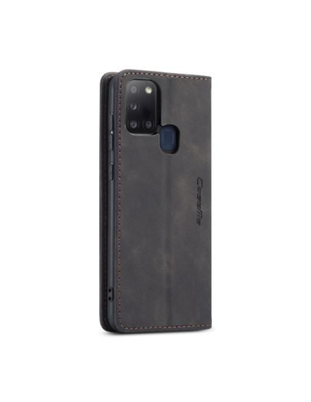 Cover Galaxy A21S Pelle Portafoglio Nero | Melacompro