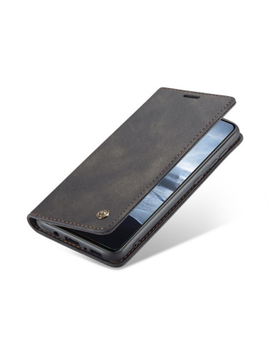 Cover Galaxy A21S Pelle Portafoglio Nero | Melacompro