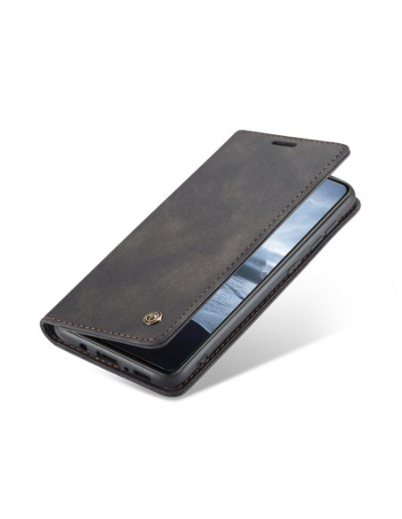 Cover Galaxy A21S Pelle Portafoglio Nero | Melacompro