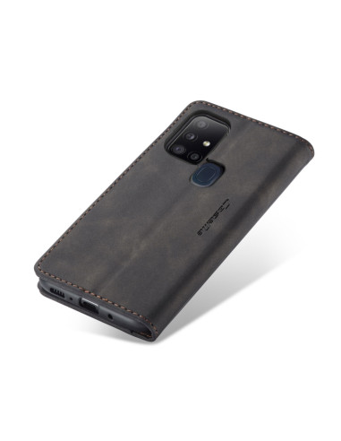 Cover Galaxy A21S Pelle Portafoglio Nero | Melacompro