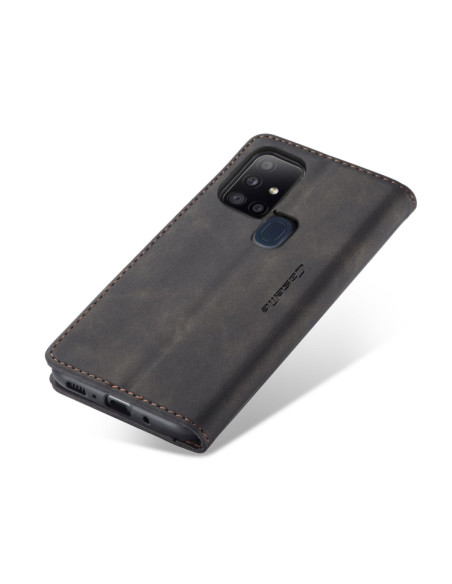 Cover Galaxy A21S Pelle Portafoglio Nero | Melacompro