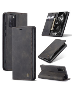 Cover Galaxy A41 Pelle Portafoglio Nero