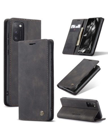 Cover Galaxy A41 Pelle Portafoglio Nero | Melacompro