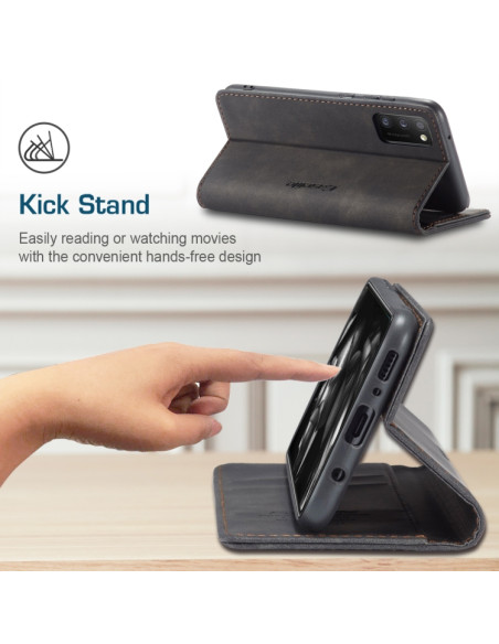 Cover Galaxy A41 Pelle Portafoglio Nero | Melacompro