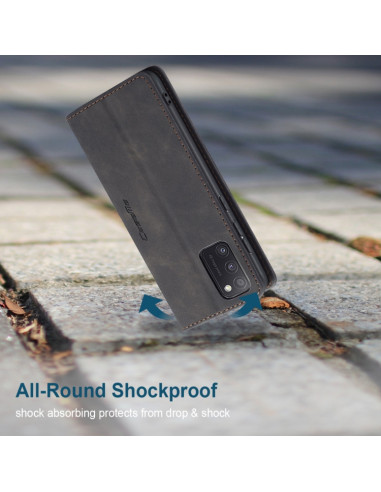 Cover Galaxy A41 Pelle Portafoglio Nero | Melacompro