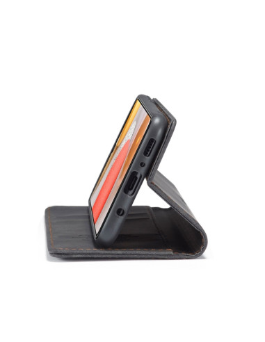 Cover Galaxy A42 5G Pelle Nero | Melacompro