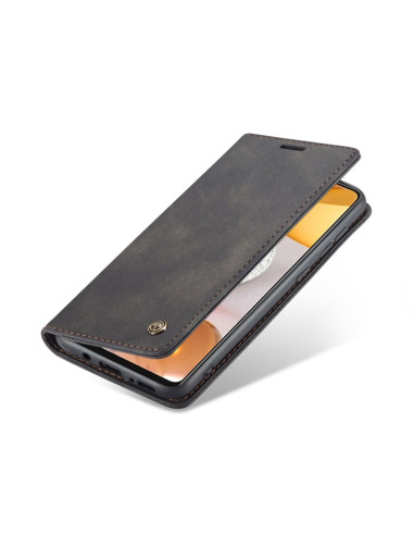 Cover Galaxy A42 5G Pelle Nero | Melacompro