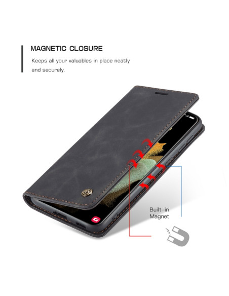 Cover Galaxy S21 Ultra 5G Pelle Nero | Melacompro