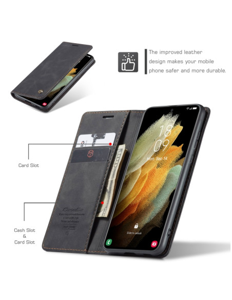 Cover Galaxy S21 Ultra 5G Pelle Nero | Melacompro