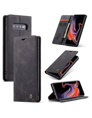 Cover Galaxy S10 Plus Pelle Portafoglio Nero | Melacompro