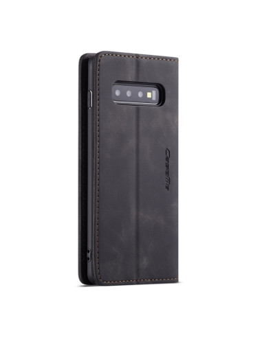 Cover Galaxy S10 Plus Pelle Portafoglio Nero | Melacompro