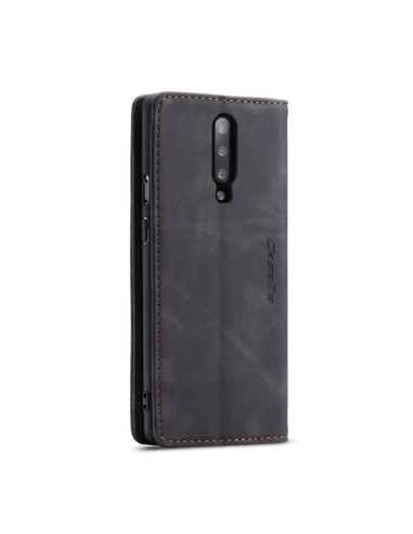 Cover OnePlus 7 Pro Pelle Flip Portafoglio Nero | Melacompro