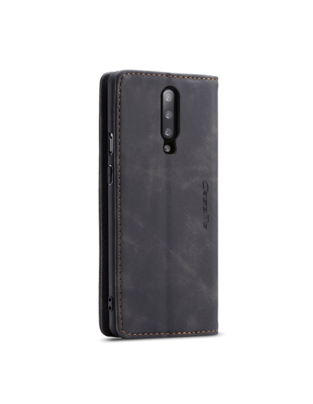 Cover OnePlus 7 Pro Pelle Flip Portafoglio Nero | Melacompro