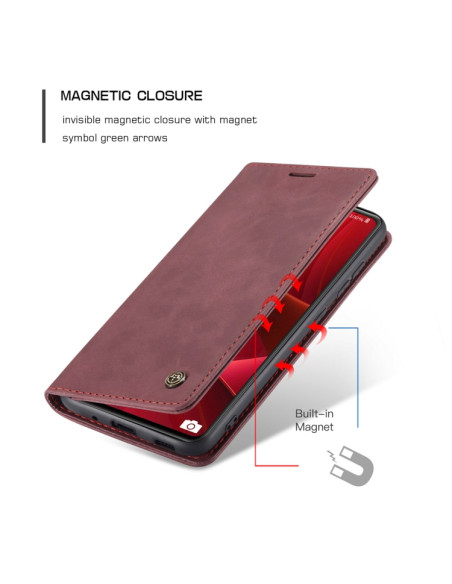 Cover Galaxy S20 FE Pelle Portafoglio Wine Rosso | Melacompro