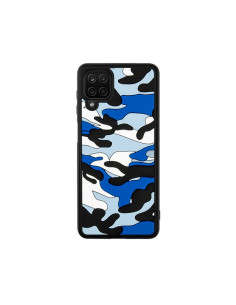 Cover Galaxy A12 5G Silicone Nuvole Mimetiche Blu