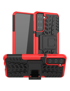 Cover Galaxy S21 5G TPU+PC Antiurto Rosso