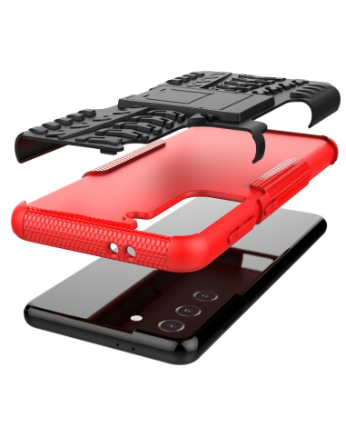 Cover Galaxy S21 5G TPU+PC Antiurto Rosso | Melacompro