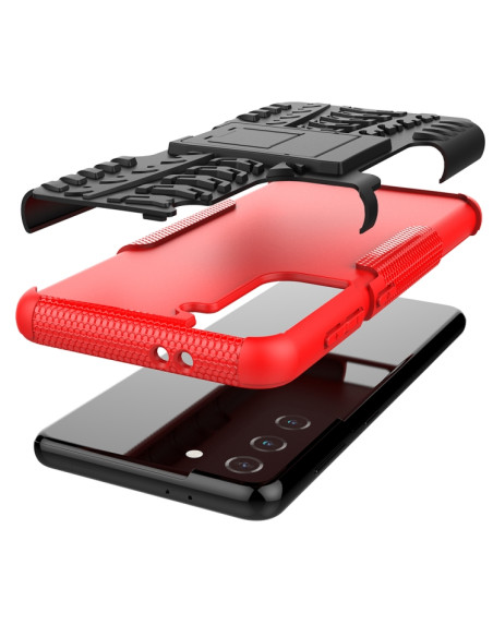 Cover Galaxy S21 5G TPU+PC Antiurto Rosso | Melacompro