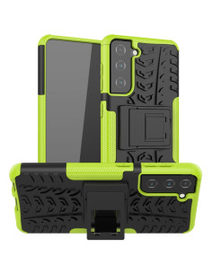 Cover Galaxy S21 5G TPU+PC Antiurto Rosso Verde