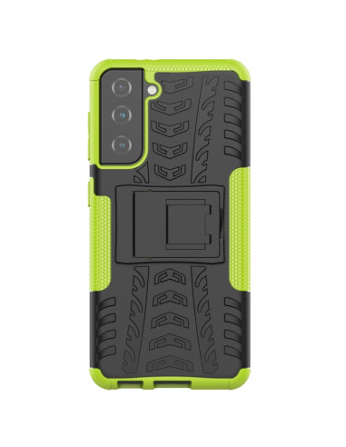 Cover Galaxy S21 5G TPU+PC Antiurto Verde | Melacompro