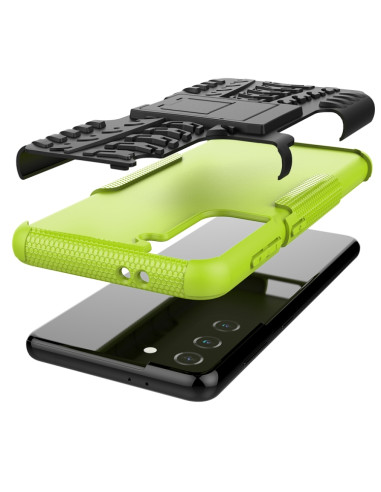 Cover Galaxy S21 5G TPU+PC Antiurto Verde | Melacompro
