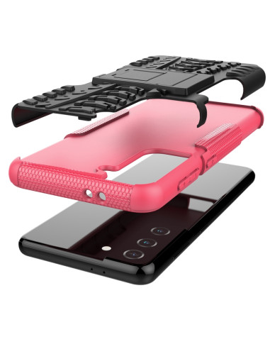 Cover Galaxy S21 5G TPU+PC Antiurto Rosa | Melacompro