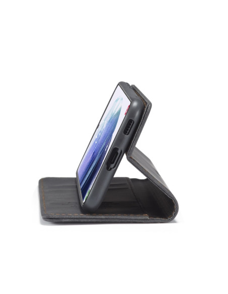 Cover Galaxy S21 5G Pelle Portafoglio Nero | Melacompro