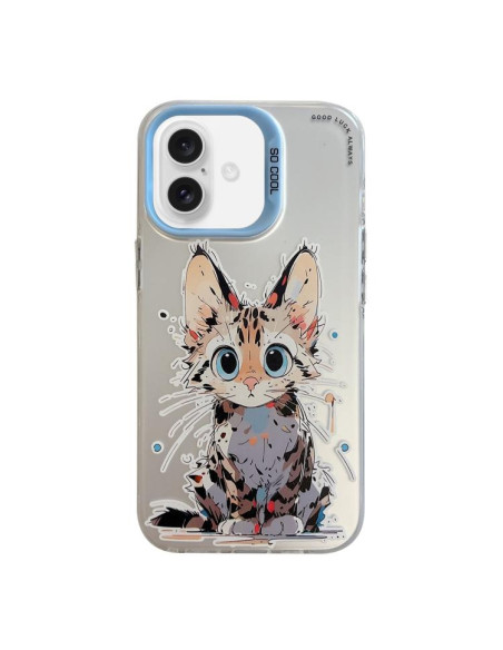 APPLE-FOR IPHONE 17 ANIMAL PATTERN OIL PAINTING SERIES PC + TPU PHONE 