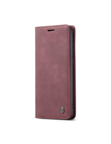 Cover Galaxy S21 5G Pelle Portafoglio Wine Rosso | Melacompro