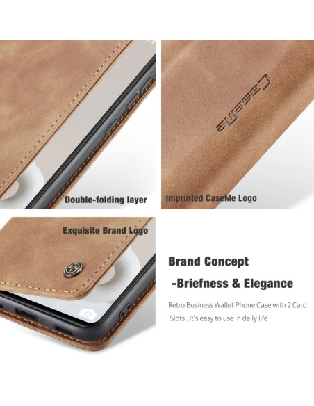 Cover Galaxy S20 FE Pelle Portafoglio Marrone | Melacompro