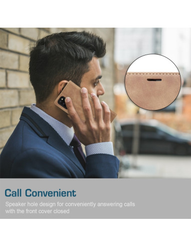 Cover Galaxy A41 Pelle Portafoglio Nero Marrone | Melacompro