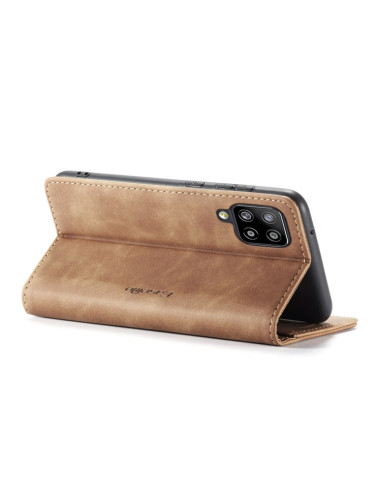 Cover Galaxy A42 5G Pelle Nero Marrone | Melacompro