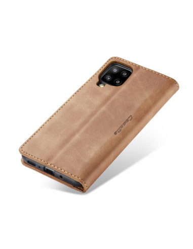 Cover Galaxy A42 5G Pelle Nero Marrone | Melacompro