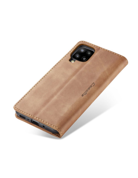 Cover Galaxy A42 5G Pelle Nero Marrone | Melacompro
