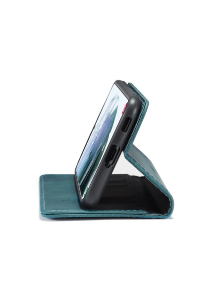 Cover Galaxy S21 5G Pelle Portafoglio Blu | Melacompro