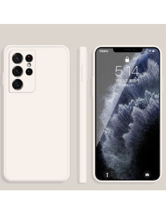 Cover Galaxy S21 Ultra 5G Silicone Bianco Antiurto