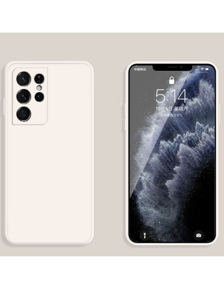 Cover Galaxy S21 Ultra 5G Silicone Bianco | Melacompro