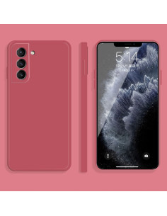 Cover Galaxy S21 5G Silicone Rosso Antiurto