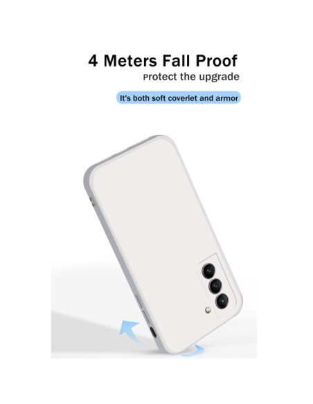 Cover Galaxy S21+ Silicone Bianco Viola | Melacompro