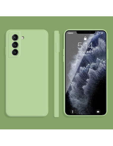 Cover Galaxy S21+ Silicone Bianco Matcha Verde | Melacompro