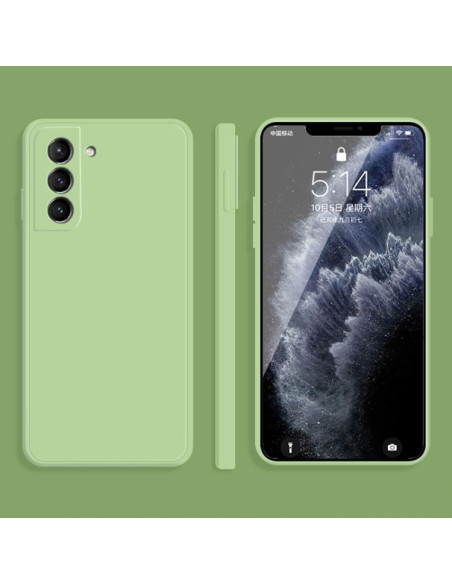 Cover Galaxy S21+ Silicone Bianco Matcha Verde | Melacompro