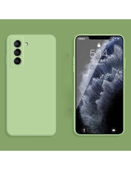 Cover Galaxy S21+ Silicone Bianco Matcha Verde | Melacompro