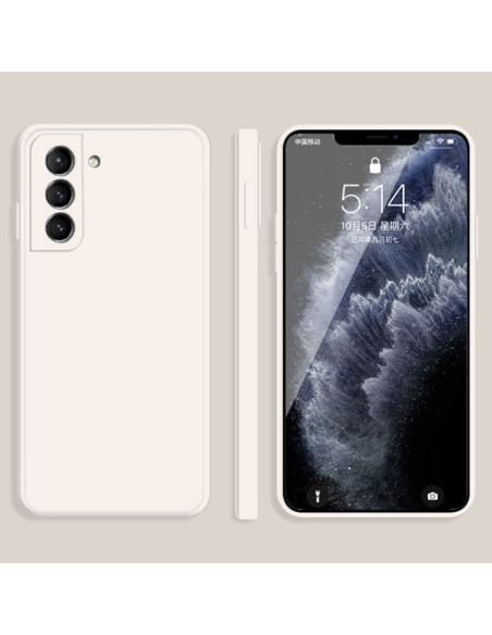 Cover Galaxy S21 5G Silicone Bianco | Melacompro