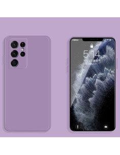 Cover Galaxy S21 Ultra 5G Silicone Bianco Viola | Melacompro 2