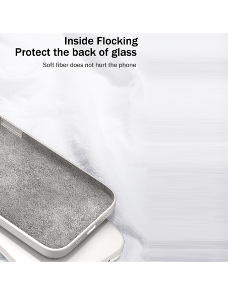 Cover Galaxy S21 Ultra 5G Silicone Bianco Viola | Melacompro