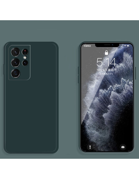 Cover Galaxy S21 Ultra Silicone Verde Scuro Dark Verde | Melacompro