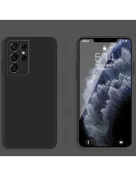 Cover Galaxy S21 Ultra Silicone Verde Scuro Nero | Melacompro