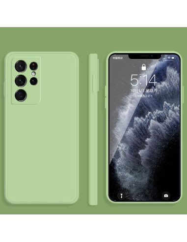 Cover Galaxy S21 Ultra Silicone Verde Scuro Matcha Verde | Melacompro