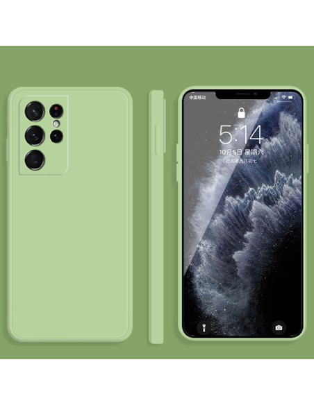 Cover Galaxy S21 Ultra Silicone Verde Scuro Matcha Verde | Melacompro