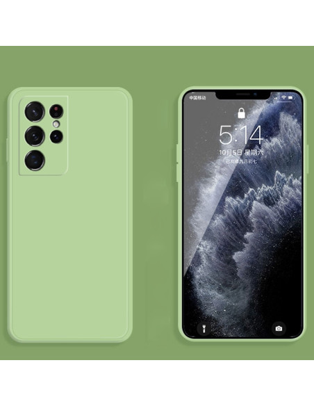 Cover Galaxy S21 Ultra Silicone Verde Scuro Matcha Verde | Melacompro
